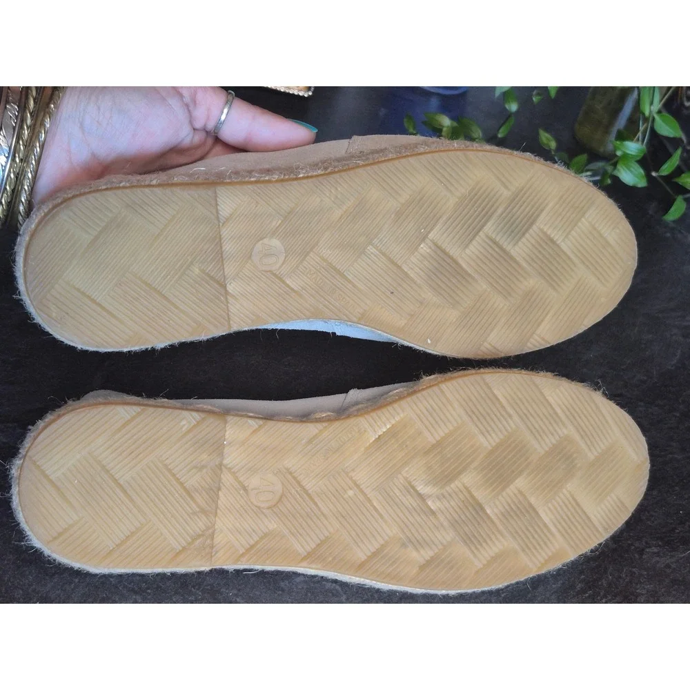 Fabiolas Womens 9 9.5 EU 40 Suede Leather Espadrille Slip On Loafers Spain Shoes
